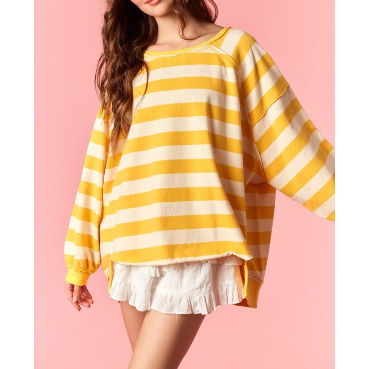 HOODIE AMARILLA RAYAS