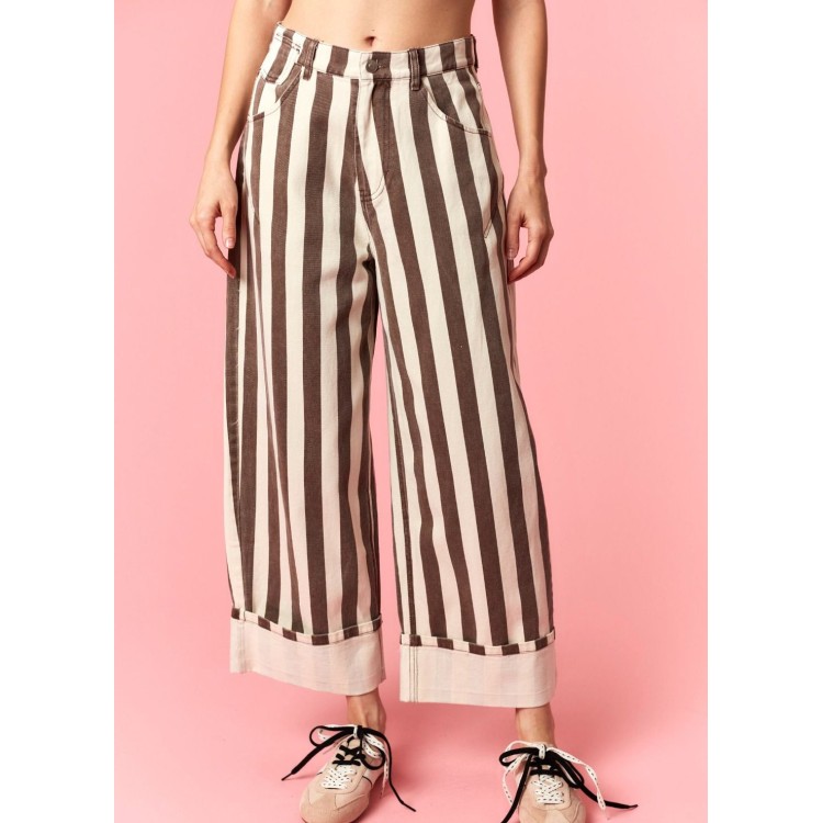 PANTALON RAYAS CAFE