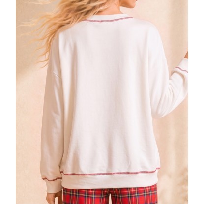SUDADERA CREMA TAZAS