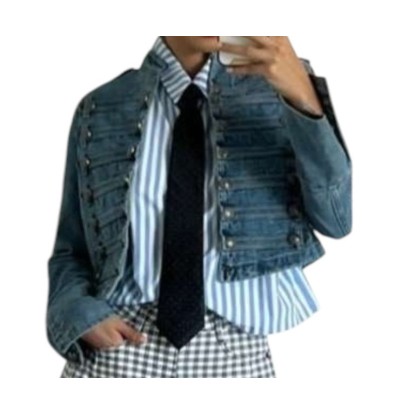 JACKET DENIM BOTONES DARK