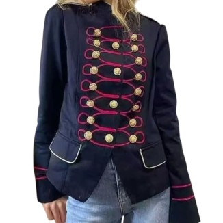 JACKET NAPOLEON AZUL MARINO DORADO
