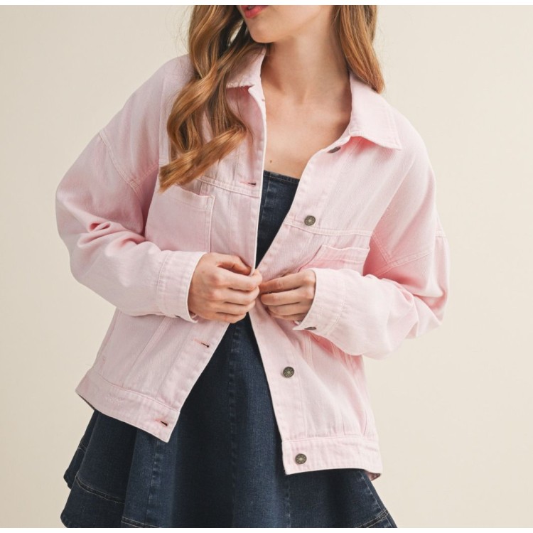 JACKET PINK DENIM