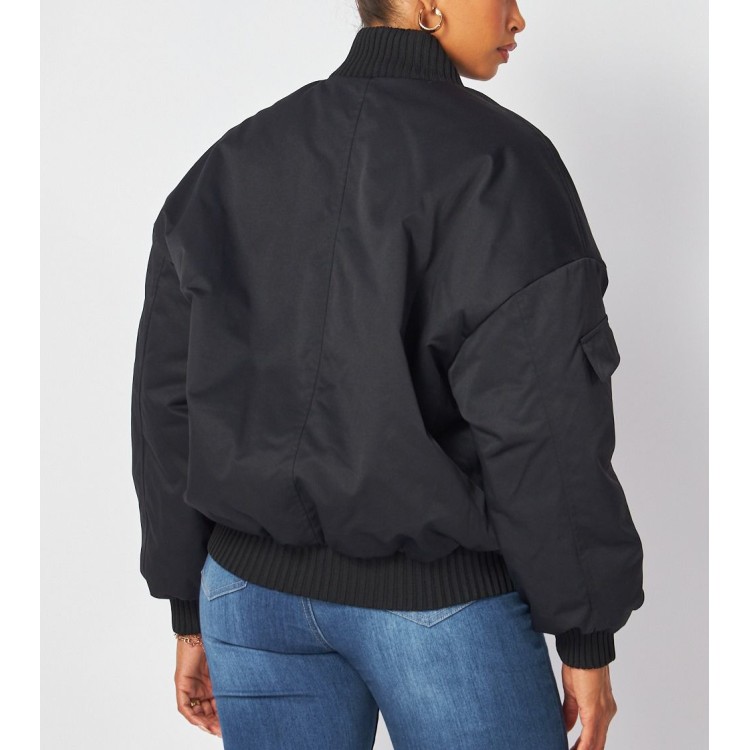 JACKET BOMBER NEGRA