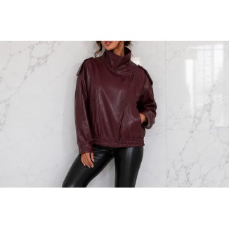 JACKET VINO PIEL OVER