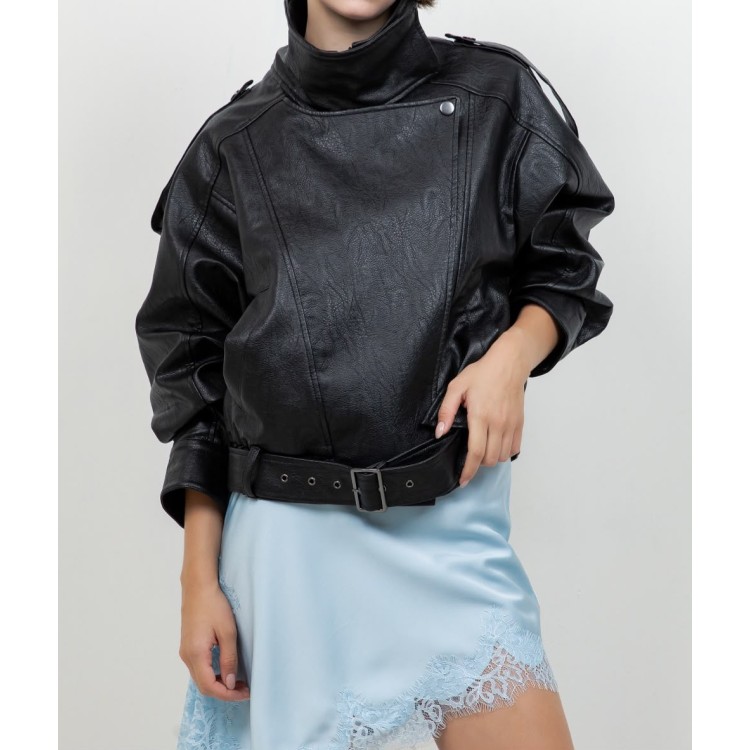 JACKET BOMBER NEGRA