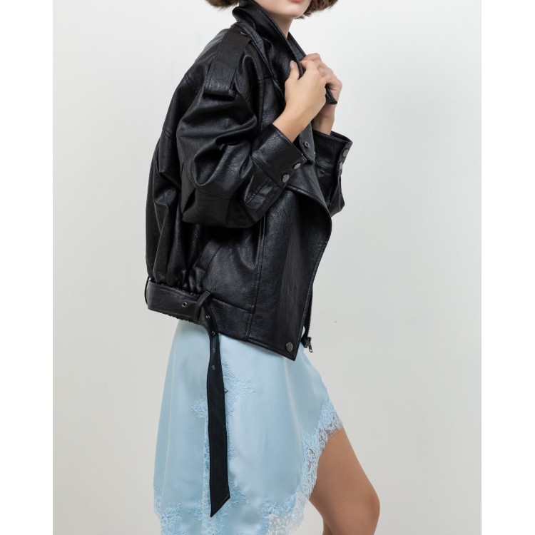 JACKET BOMBER NEGRA