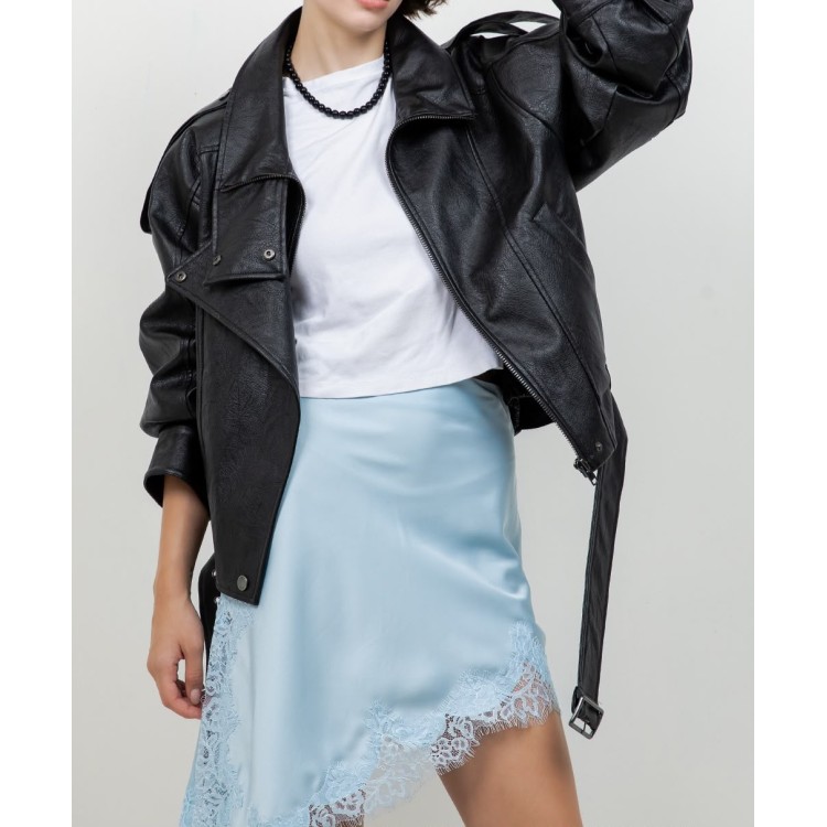 JACKET BOMBER NEGRA