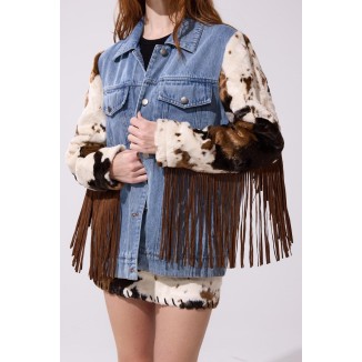 JACKET DENIM VACA FLECOS