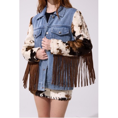 JACKET DENIM VACA FLECOS