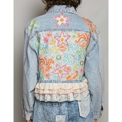 JACKET DENIM PARCHES COLORES