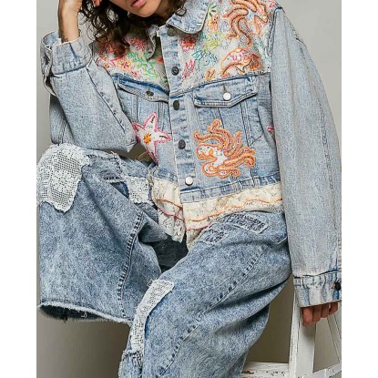 JACKET DENIM PARCHES COLORES