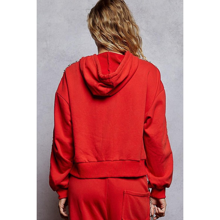 JACKET ROJA DE PUNTO