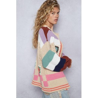 JACKET ALMENDRA DE PUNTO