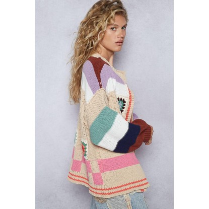 JACKET ALMENDRA DE PUNTO