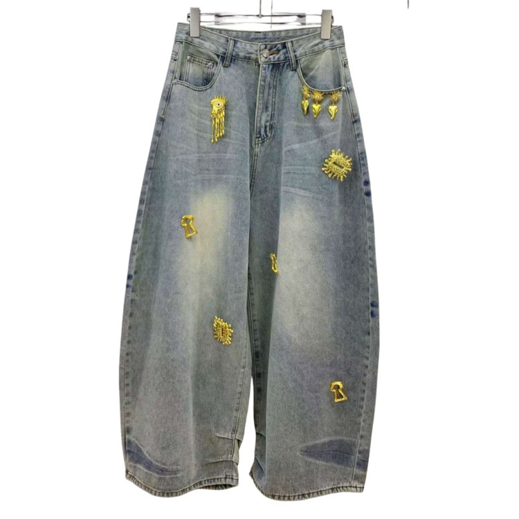 JEANS BALLOON DENIM HERRAJES