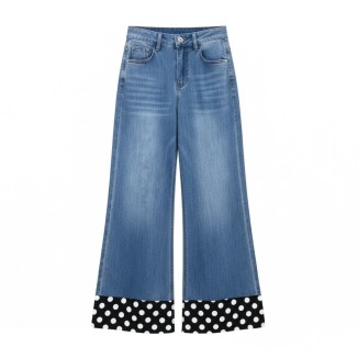 JEANS NEGRO DENIM POLKA