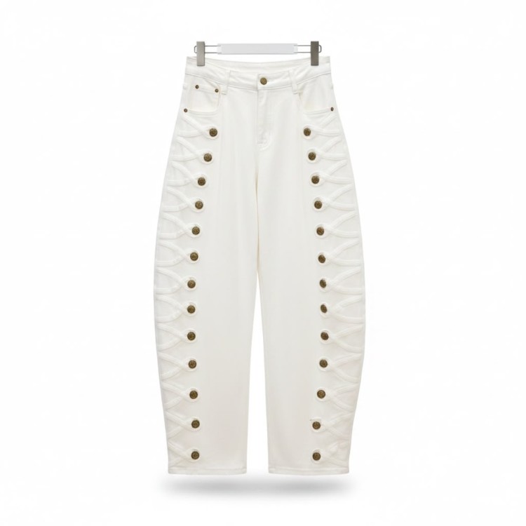 JEANS BLANCO BALLON NAPOLEON