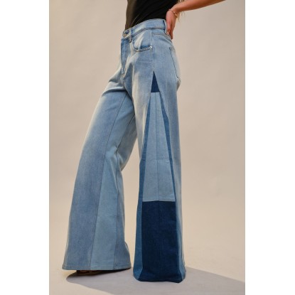 JEANS PIERNA ANCHA DENIM MIX