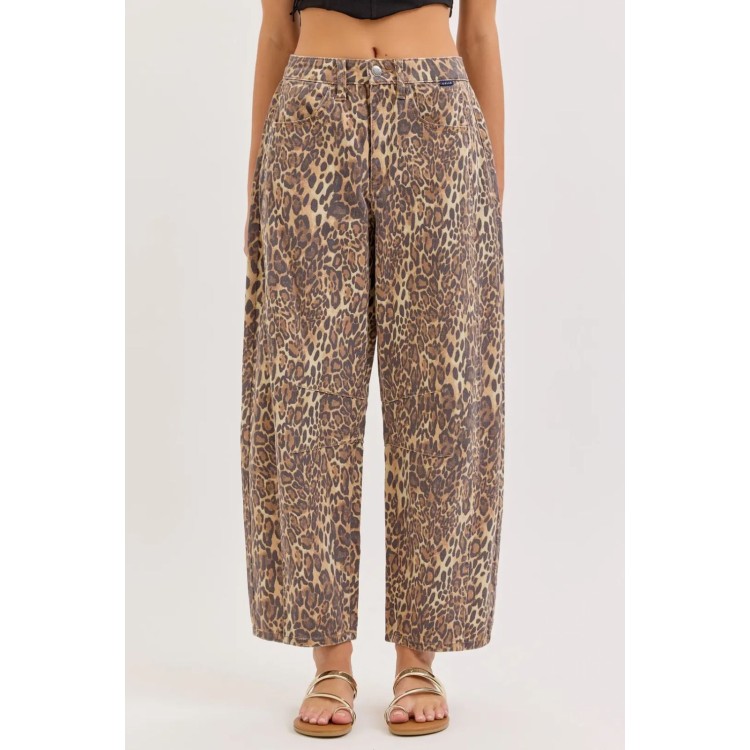 JEANS BALLOON LEOPARDO