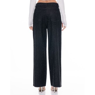 JEANS DENIM NEGRO CRISTAL