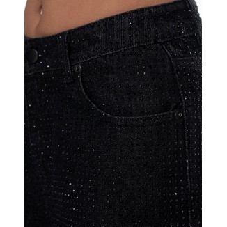 JEANS DENIM NEGRO CRISTAL