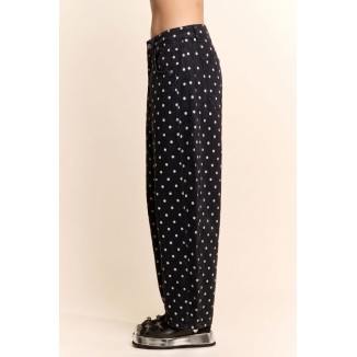 JEANS NEGRO BALLOON POLKA