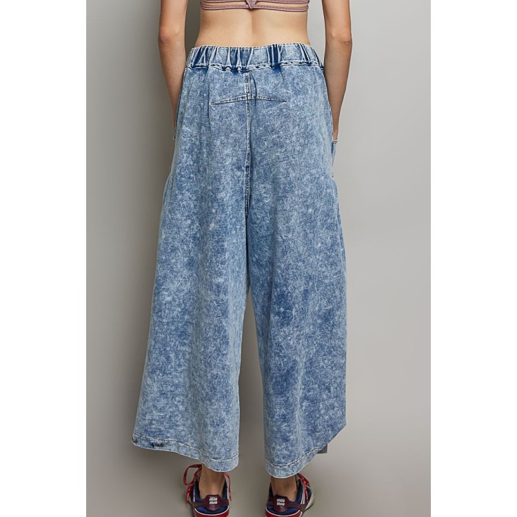 JEANS DENIM AZUL LINEAS