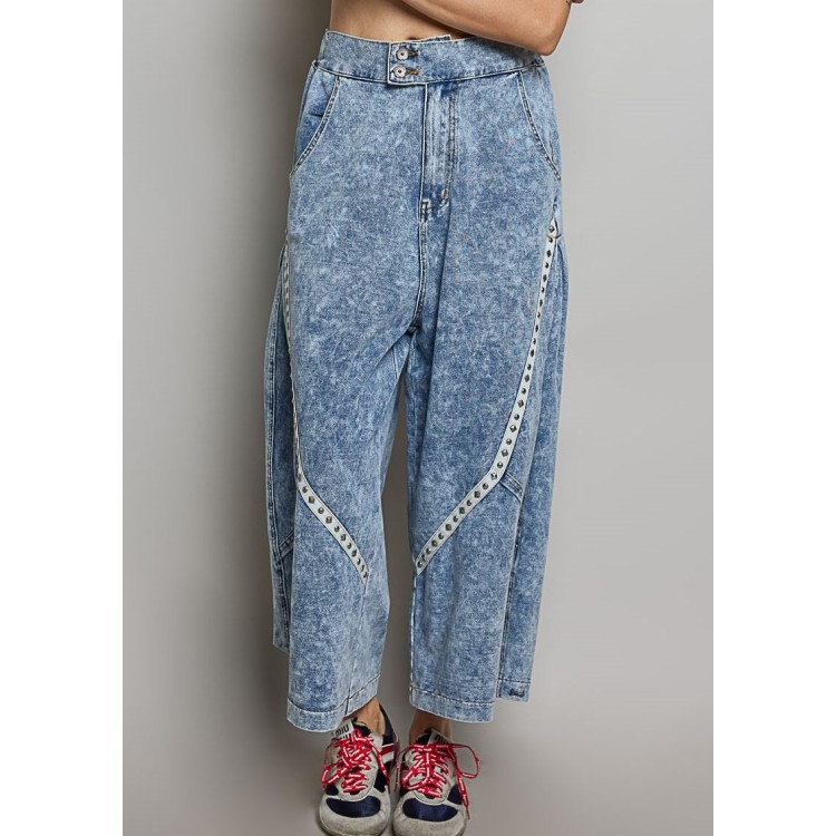JEANS DENIM AZUL LINEAS