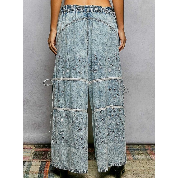 JEANS DENIM ESCOTE LATERAL