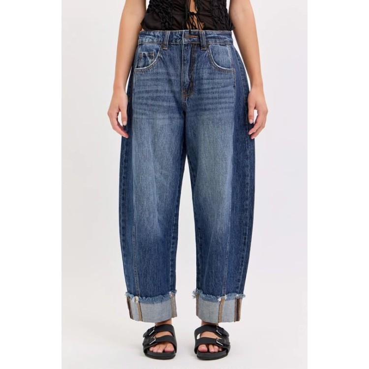 JEANS BALLOON DARK VALENCIANA
