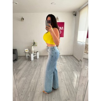JEANS CLAROS DESLAVADO DENIM