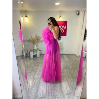 MAXIDRESS TULL STRAPLE
