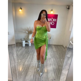 MINIDRESS STRAPPLES LIMÓN