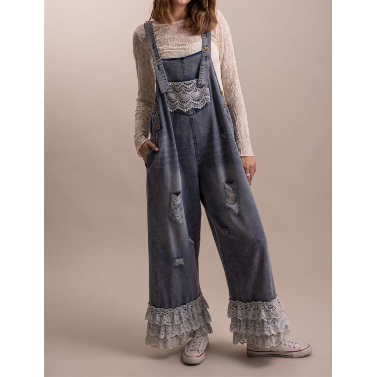 OVEOL DENIM ENCAJE