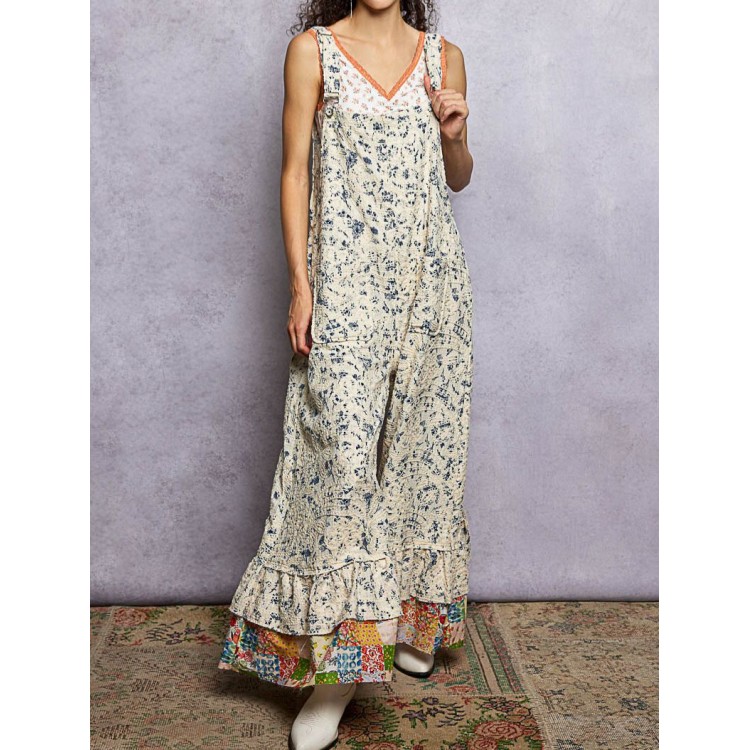 OVEROL FLORAL OLAN FLORES
