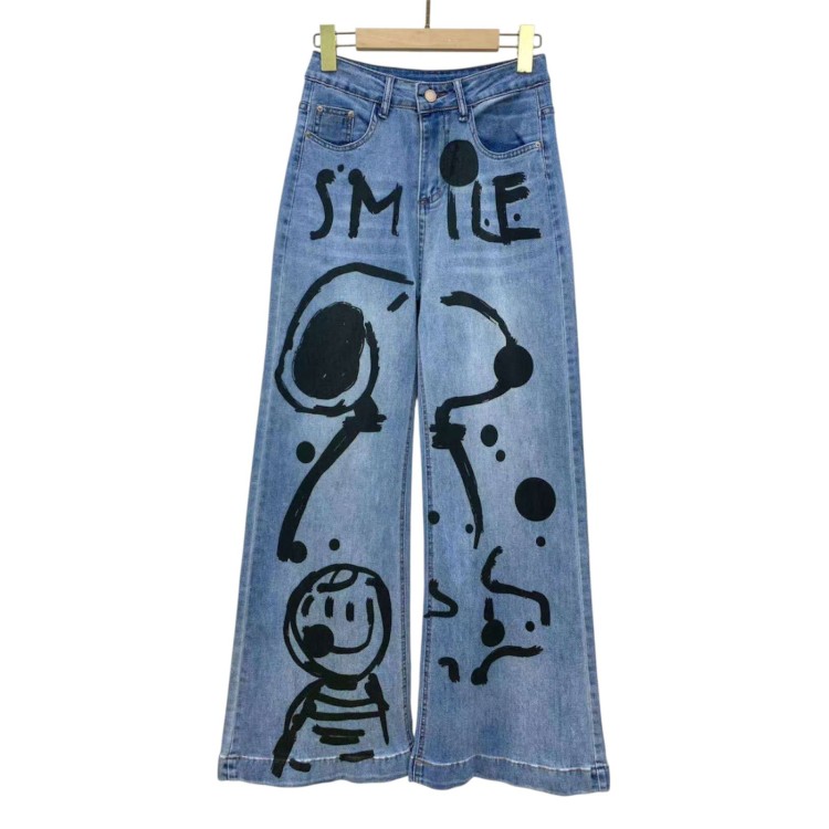 PANTALON DENIM SNOOPY NEGRO