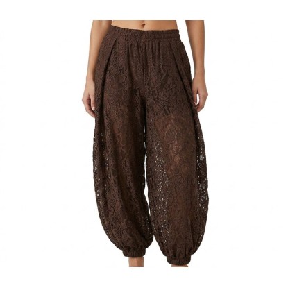 PANTALON ENCAJE CAFE ALADIN