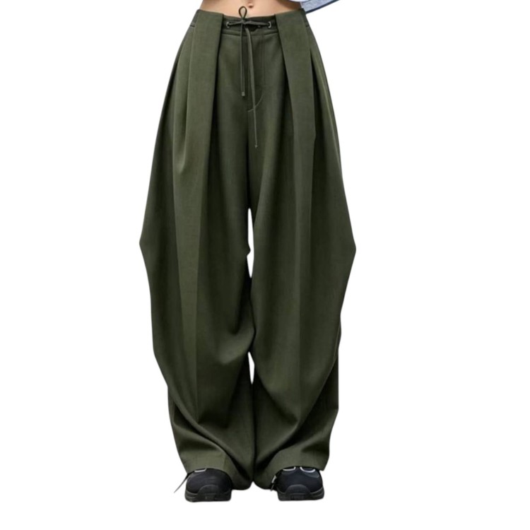 PANTALON OLIVO OVERSICED