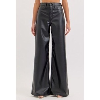 PANTALON RECTO NEGRO VINIPIEL