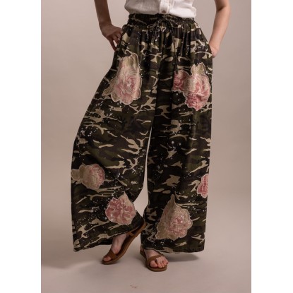 PANTALON MILOITAR FLORES