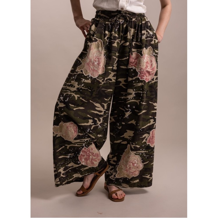PANTALON MILOITAR FLORES