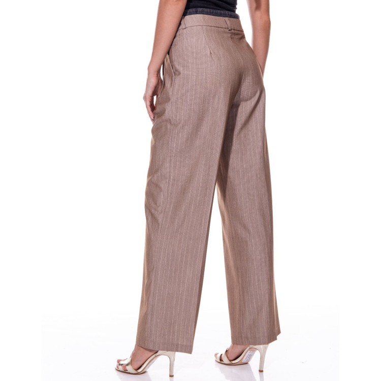 PANTALON VESTIR LINES MOKA 