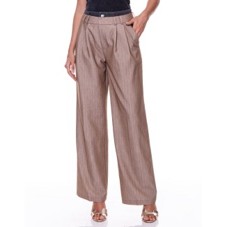 PANTALON VESTIR LINES MOKA 