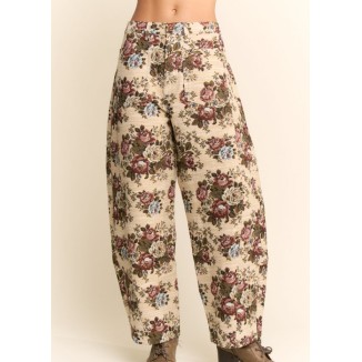 PANT CAF PRIMAVERA FLORES BARRIL