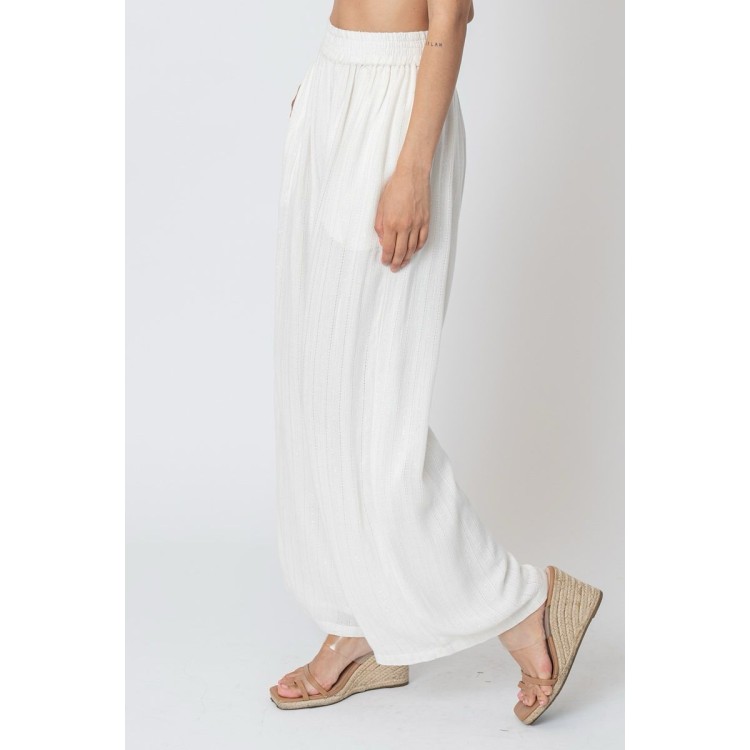 PANTALON PIERNA AMPLIA BLANCO