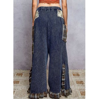 PANTALON AZUL OLAN PARCHE