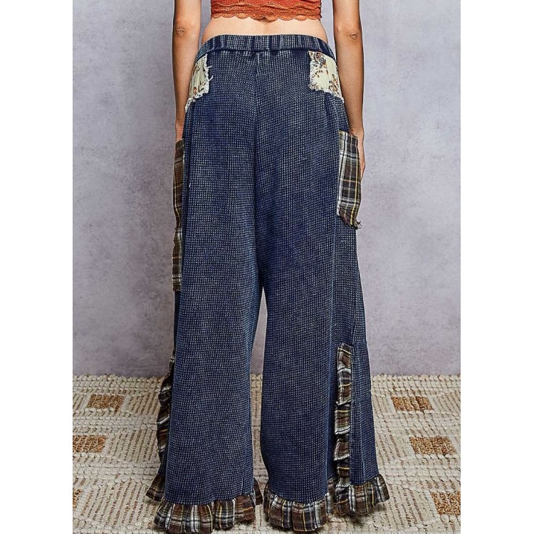 PANTALON AZUL OLAN PARCHE