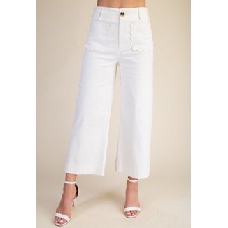PANTALON CAPRI BLANCO
