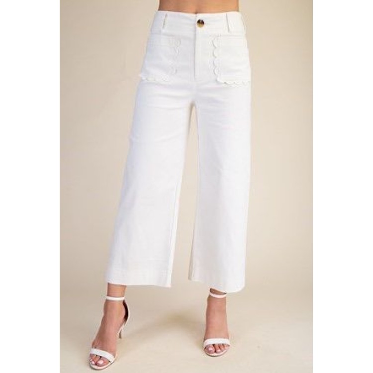 PANTALON CAPRI BLANCO