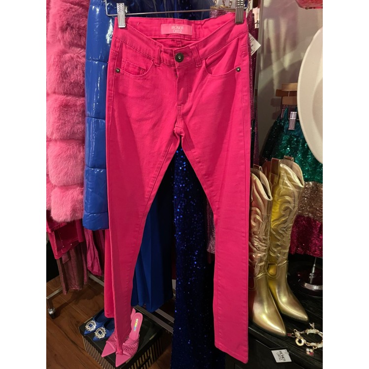 PANTALON MEZCLILLA MAGENTA